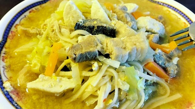 lutong bahay recipe-lomi noodles soup