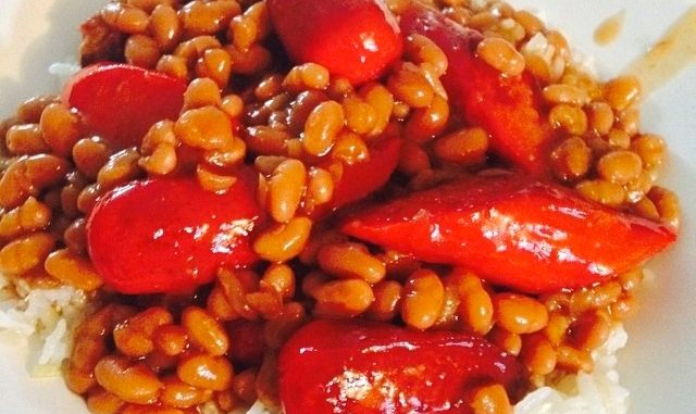 lutong bahay recipe-hotdog pork and beans