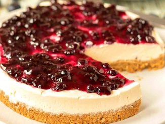 lutong bahay recipe-no bake blueberry cheesecake