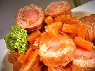 lutong bahay recipe-pork hamonado roll