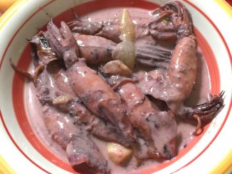 lutong bahay recipe-ginataang pusit