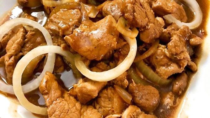 pork bistek - lutong bahay recipe