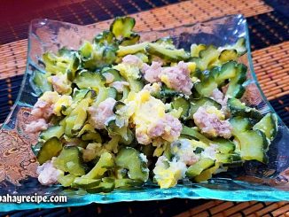 lutong bahay recipe-ginisang ampalaya with egg