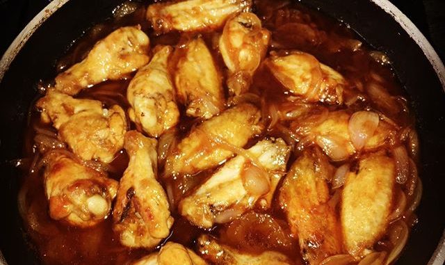 chicken wings with coke