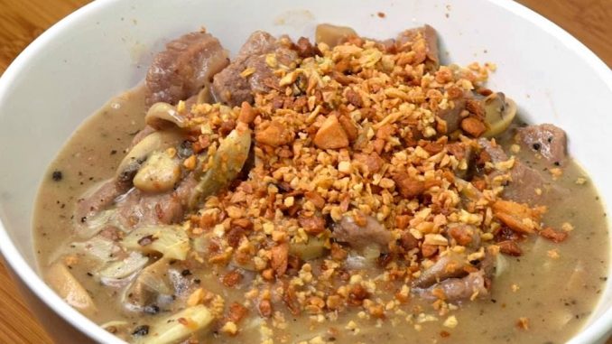 lutong bahay recipe-Garlic Pepper Steak