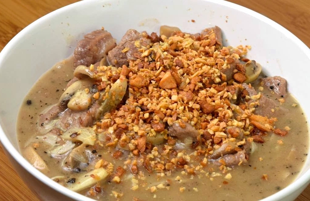 lutong bahay recipe-Garlic Pepper Steak