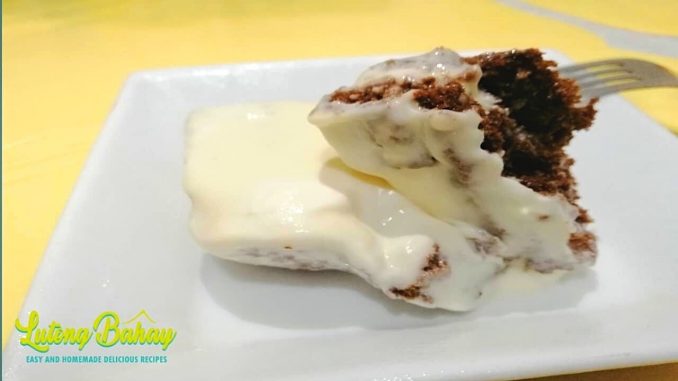 lutong bahay recipe - fudgee barr ice cream cake